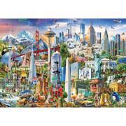 Puzzle de 1500 piezas Educa Simbolo América