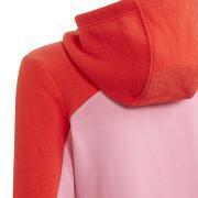 Sudadera con capucha para chicas adidas Colorblock Full-Zip