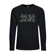Camiseta infantil de manga larga y cuello redondo Jack & Jones Tech Logo