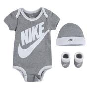 Conjunto pelele + gorro + zapatillas bebé niño Nike NHN Furura Logo
