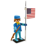 Figurita de caballero americano de época Plastoy Playmobil