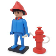 Figurita vintage de bombero Plastoy Playmobil