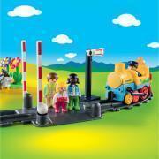 Tren de pasajeros en miniatura con circuito 1.2.3 Playmobil