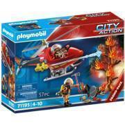 Juegos de acción con helicópteros de bomberos Playmobil