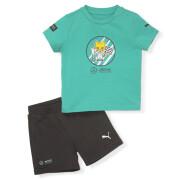 Conjunto de camiseta y pantalón Pantalón corto para bebé Puma MAPF1