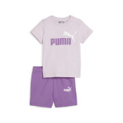 Conjunto de camiseta y pantalón corto bebé Puma Minicats