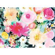 puzzle 500 piezas nathan dalias y rosas / marie boudon - colección carte blanche Ravensburger
