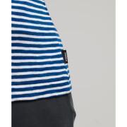 Camiseta de niña de algodón orgánico con cuello de pico y bolsillo en el pecho Superdry