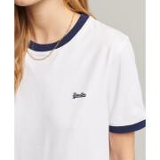 Camiseta de algodón orgánico en contraste para niñas Superdry Vintage Logo